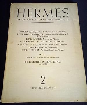 Revue Hermès - Recherches sur l'expérience spirituelle - Hiver Printemps 1964 N.2