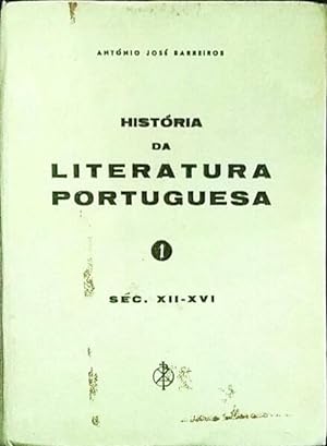 HISTÓRIA DA LITERATURA PORTUGUESA.