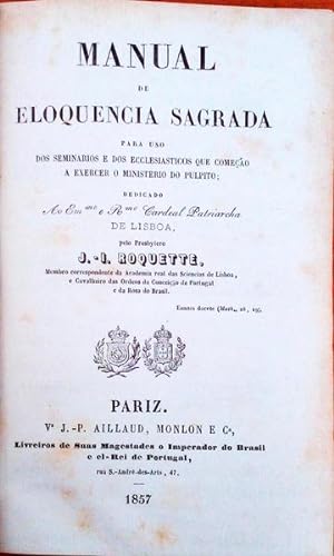 MANUAL DE ELOQUENCIA SAGRADA.