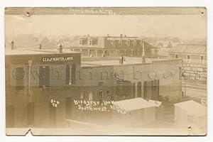 Alvin, Texas Real Photo Post Card (RPPC): Town View Looking Southwest Circa 1910