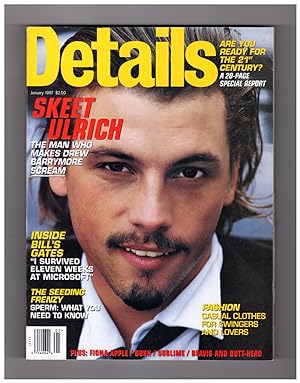 Details Magazine - January,1997. Skeet Ulrich Cover; Bill Gates; Sperm - The Seeding Frenzy; Vinc...