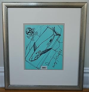 DAMIEN HIRST~ SUPERB SIGNED ORIGINAL DRAWING, STUNNING NEW FRAME & COA