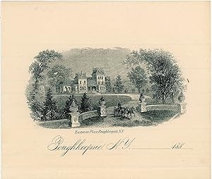 A Blank Lettersheet Featuring an Illustration of Eastman Place, the Estate of the Late H. G. Eastman