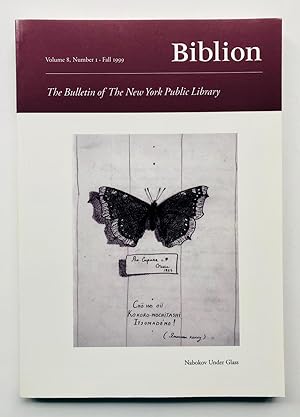 Biblion: The Bulletin of The New York Public Library, Volume 8, Number 1, Fall 1999