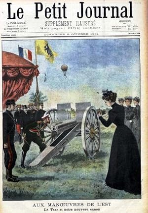 Le Petit journal - Supplément illustré N° 568 : Aux manoeuvres de l'Est : Le Tsar et notre nouvea...
