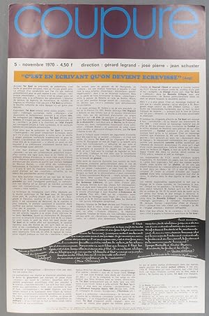 Coupure N° 5. Direction : Gérard Legrand - José Pierre - Jean Schuster. Novembre 1970.