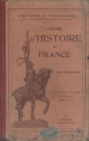 Cours d'histoire de France. Cours élémentaire. Programmes de 1923.
