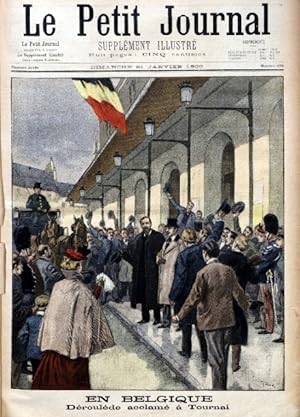 Le Petit journal - Supplément illustré N° 479 : En Belgique : Déroulède acclamé à Tournai (Gravur...