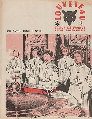 Louveteau 1959 N° 8. Revue bimensuelle des Scouts de France. 20 avril 1959.