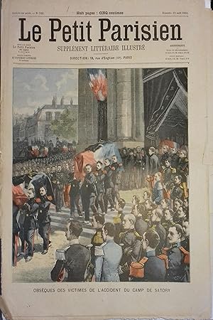 Le Petit Parisien - Supplément littéraire illustré N° 705 : Obsèques des victimes de l'accident d...