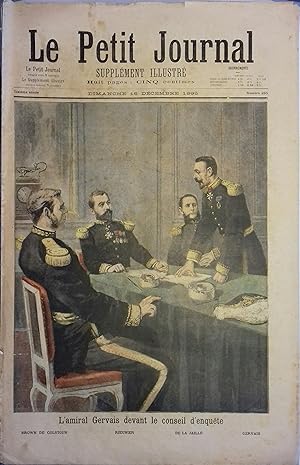 Le Petit journal - Supplément illustré N° 265 : L'amiral Gervais devant le conseil d'enquête (Gra...