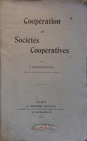 Coopération et sociétés coopératives.
