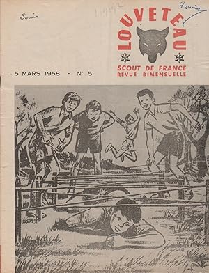 Louveteau 1958 N° 5. Revue bimensuelle des Scouts de France. 5 mars 1958.