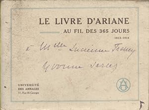 Le livre d'Ariane au fil des 365 jours. 1913-1914.