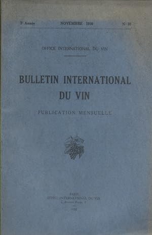 Bulletin international du vin N° 30.