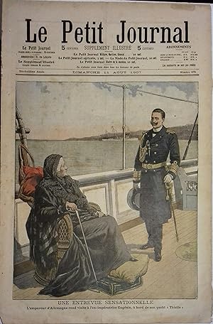 Le Petit journal - Supplément illustré N° 873 : L'empereur d'Allemagne rend visite à l'ex-impérat...