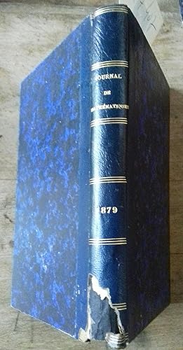 Journal de mathématiques élémentaires. Année 1879. tome troisième.