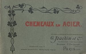 Chéneaux en acier. Catalogue. Tarif au 1er octobre 1908. Ateliers des chéneaux métalliques brevet...