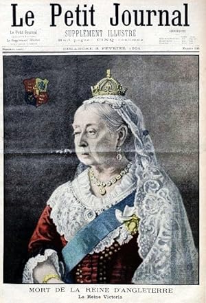 Le Petit journal - Supplément illustré N° 533 : Mort de la reine d'Angleterre. La reine Victoria....