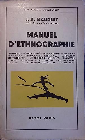 Manuel d'ethnographie.