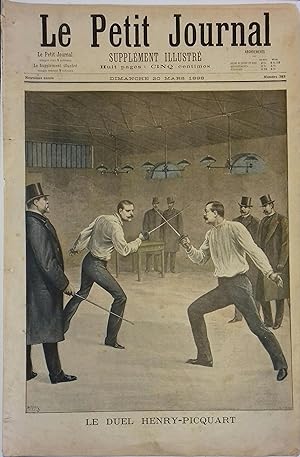 Le Petit journal - Supplément illustré N° 383 : Le duel Henry-Picquart (Gravure en première page)...