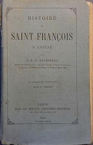 Histoire de Saint François d'Assise.