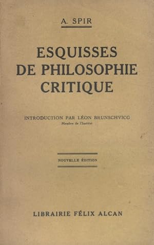 Esquisses de philosophie critique.