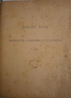 Noces d'or de Monsieur et Madame E. Vuillaume.