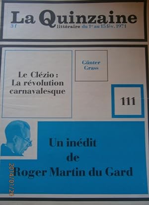 La Quinzaine Littéraire N° 111. Février 1971.