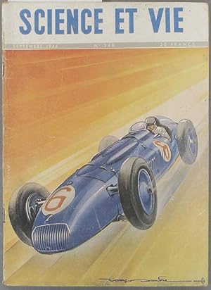 Science et Vie N° 348. En couverture: Une voiture monoplace de course. Septembre 1946.