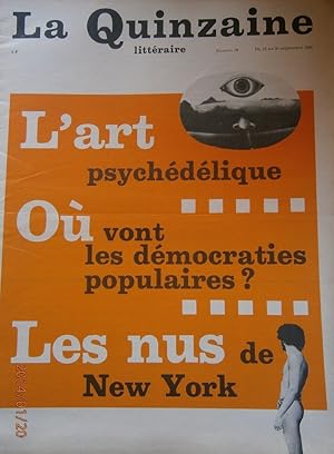 La Quinzaine Littéraire N° 79. Septembre 1969.
