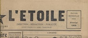 Journal de l'Etoile. Gazette du foyer des provinces de l'Ouest. Février 1939. Mensuel dirigé par ...