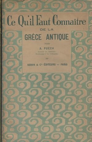 Ce qu'il faut connaître de la Grèce antique.