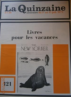La Quinzaine Littéraire N° 121. Juillet 1971.