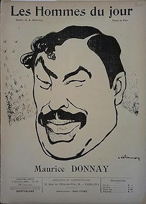 Les Hommes du jour N° 55 : Maurice Donnay. Portrait en couverture par Delannoy. 6 février 1909.