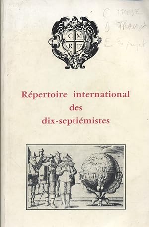 Répertoire international des dix-septiémistes (Edition 1980).