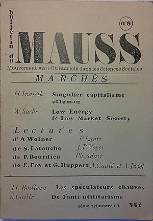 Bulletin du MAUSS N° 8 : Marchés.