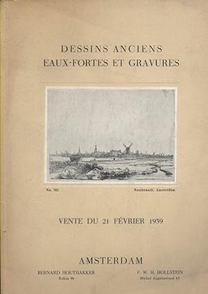 Catalogue d'une belle collection de dessins anciens, eaux-fortes et gravures (15e-18e s). Collect...