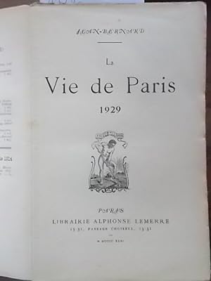 La vie de Paris 1929.