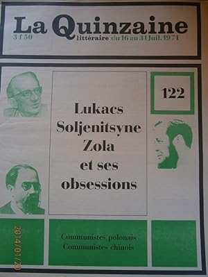La Quinzaine Littéraire N° 122. Juillet 1971.
