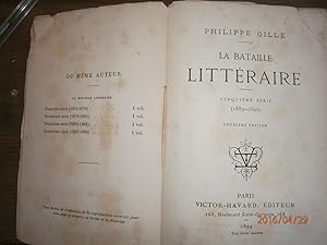 La bataille littéraire. Cinquième série (1889-1890).
