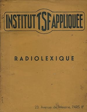 Institut TSF appliquée. Radiolexique. Vers 1959.