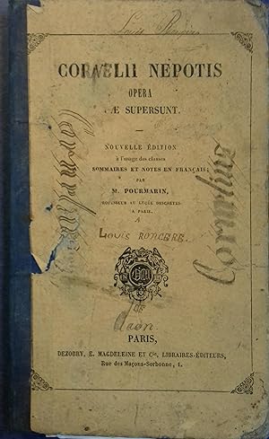 Opera quae supersunt. Mention manuscrite: a appartenu à Louis Rongère élève de sixième à Château-...