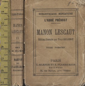 Manon Lescaut. En deux volumes. Fin XIXe. Vers 1900.