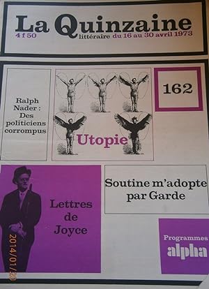 La Quinzaine Littéraire N° 162. Avril 1973.