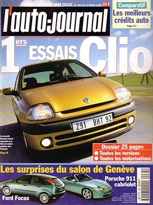 L'auto-journal 1998 N° 485. 12 mars 1998.