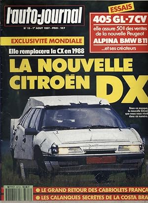 L'auto-journal 1987 N° 13. 1 août 1987.