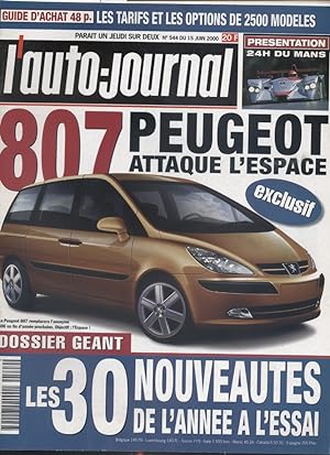 L'auto-journal 2000 N° 544. 15 juin 2000.