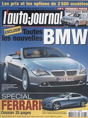 L'auto-journal 2003 N° 626. 7 août 2003.