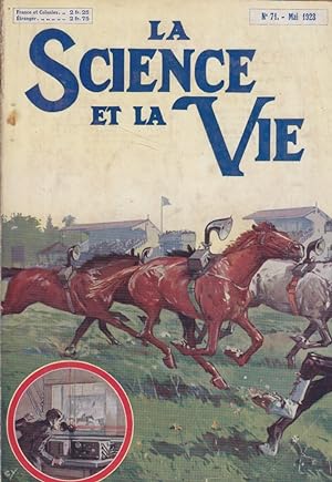 La science et la vie N° 71. Couverture en couleurs: Des chevaux de courses dirigés par la radioté...